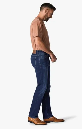 34 Heritage Courage Straight Leg Jeans In Deep Tencel