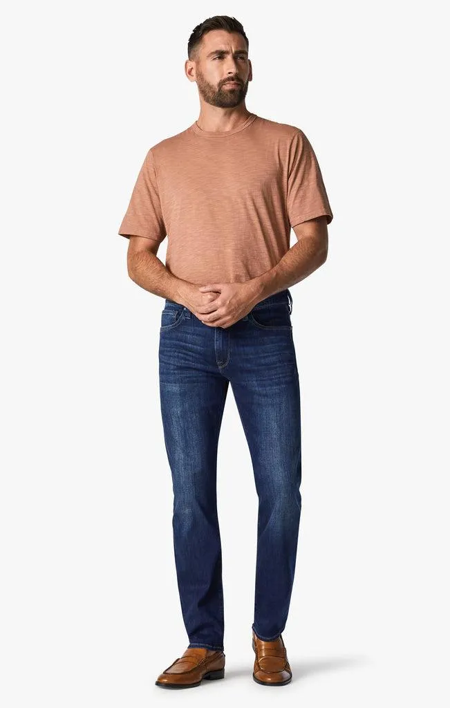 34 Heritage Courage Straight Leg Jeans In Deep Tencel