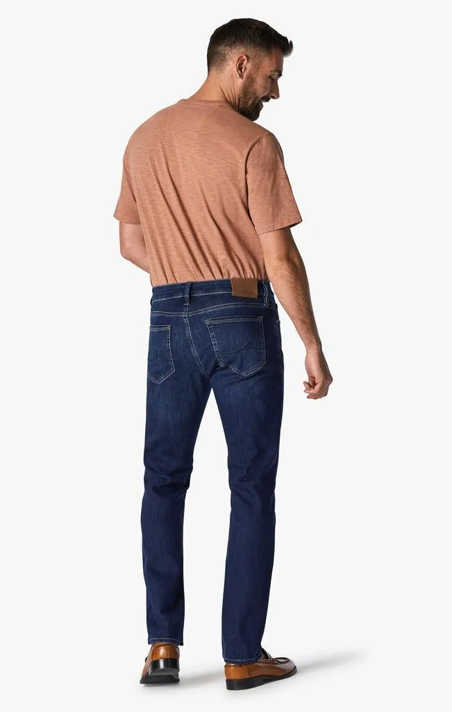 34 Heritage Courage Straight Leg Jeans In Deep Tencel