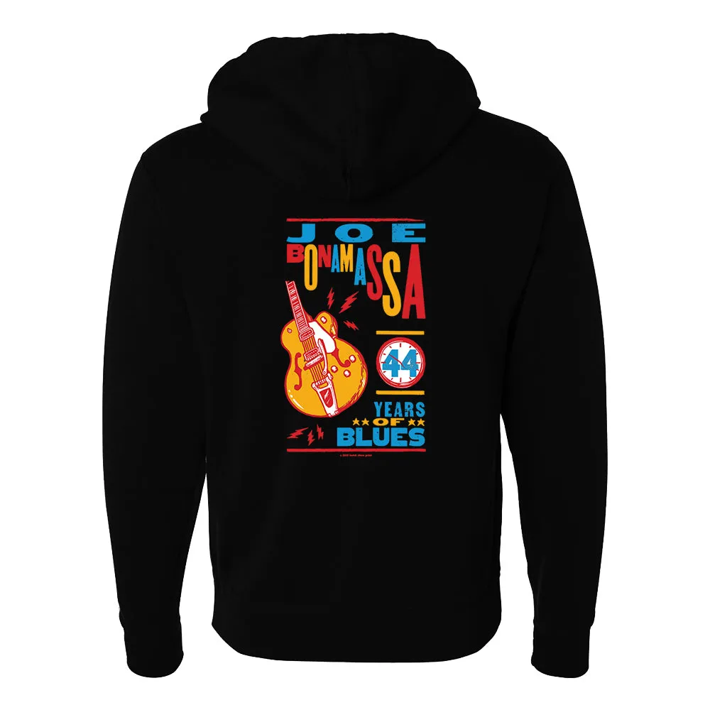 44 Years of Blues Zip-Up Hoodie (Unisex)