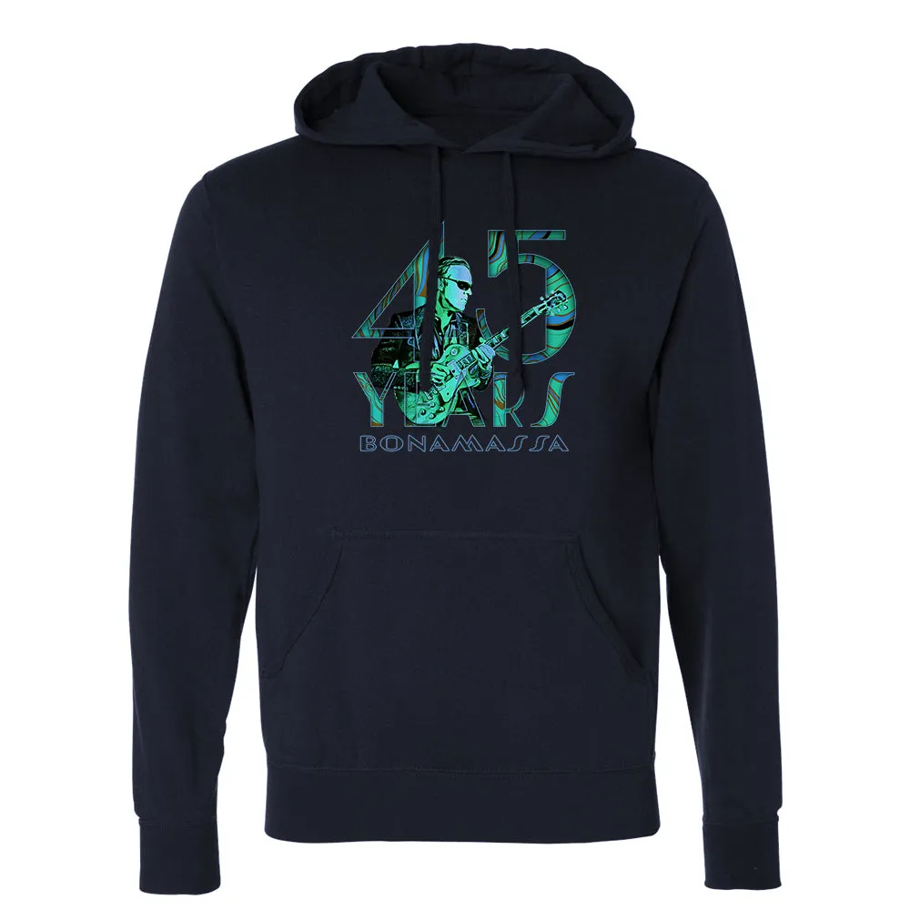 45 Years of Blues Pullover Hoodie (Unisex) - Green Logo