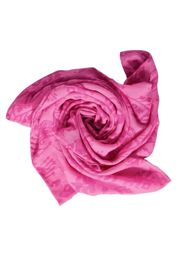 572438- Pink Burnout Loop Scarf - Cecil