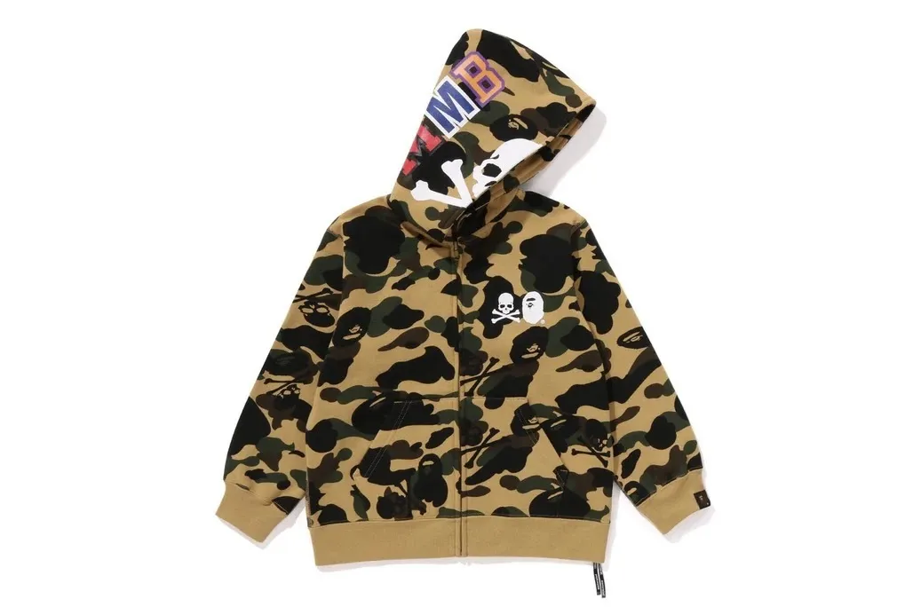 A BATHING APE  |Skull Camouflage Unisex Street Style Collaboration