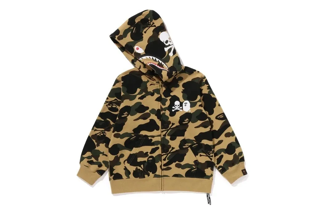 A BATHING APE  |Skull Camouflage Unisex Street Style Collaboration