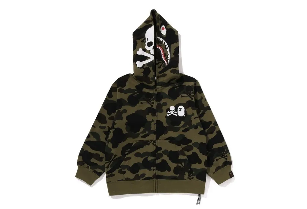 A BATHING APE  |Skull Camouflage Unisex Street Style Collaboration