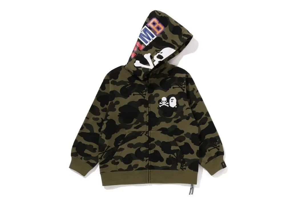 A BATHING APE  |Skull Camouflage Unisex Street Style Collaboration