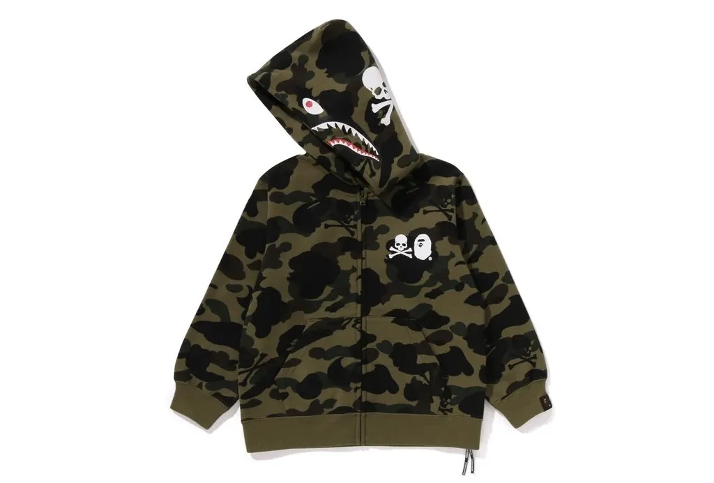 A BATHING APE  |Skull Camouflage Unisex Street Style Collaboration