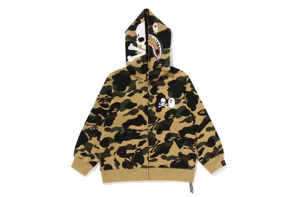 A BATHING APE  |Skull Camouflage Unisex Street Style Collaboration