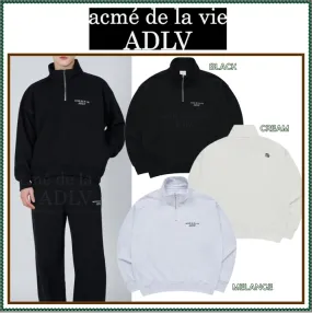 acme de la vie  |Unisex Street Style Long Sleeves Plain Logo