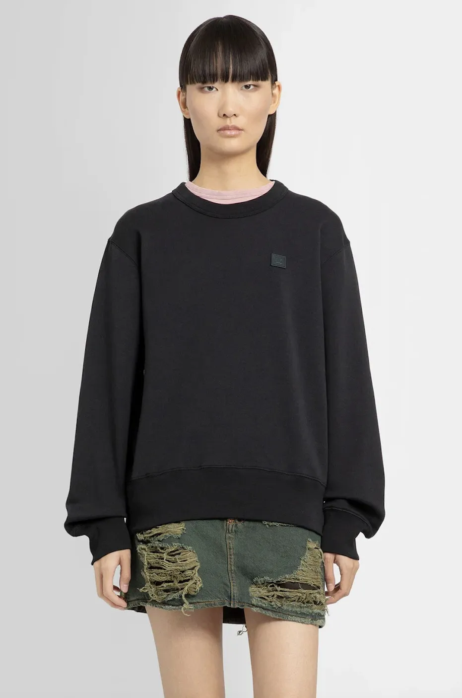 Acne Studios  |Crew Neck Unisex Street Style Long Sleeves Plain Cotton