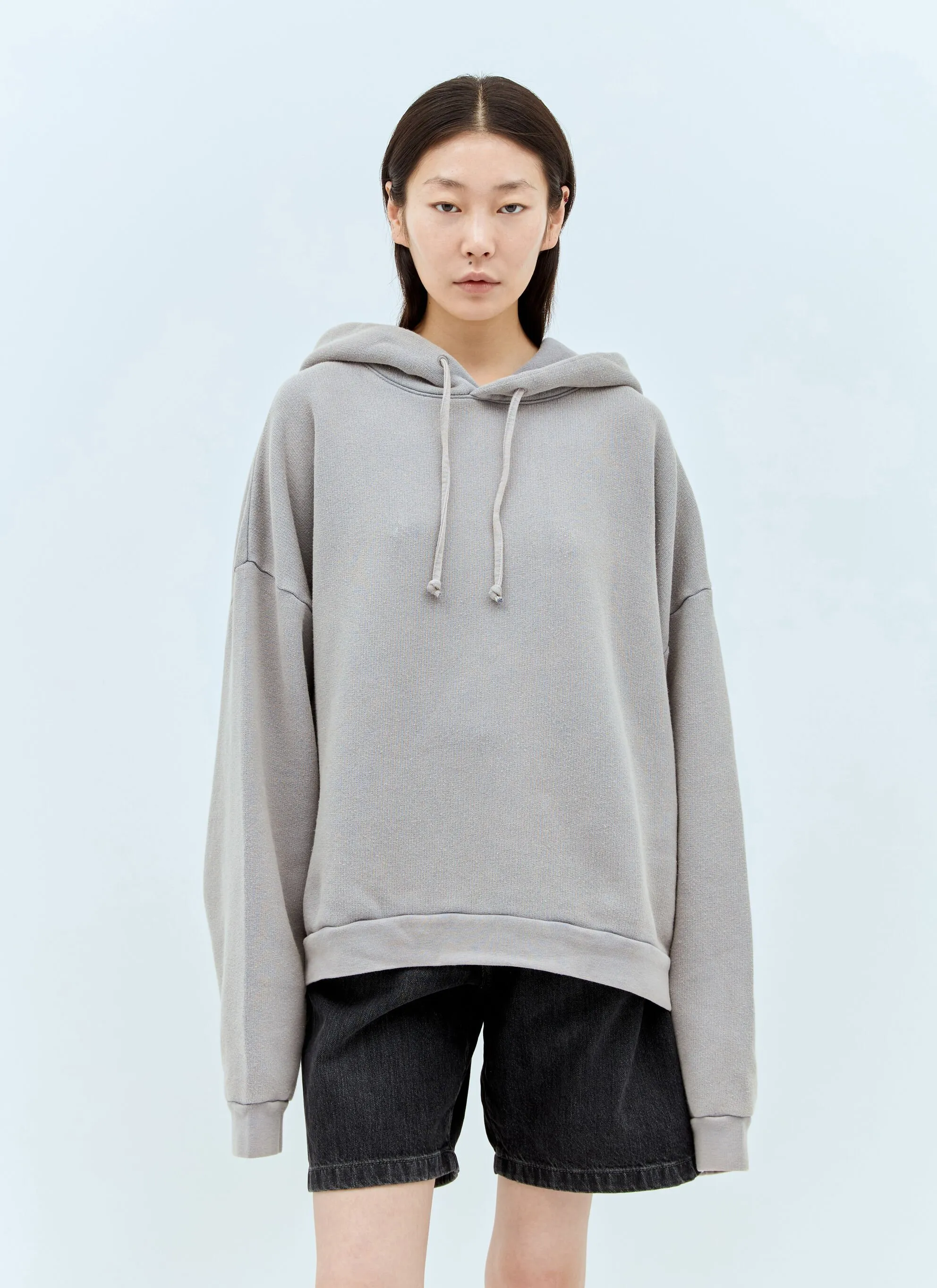 Acne Studios  |Unisex Street Style Long Sleeves Plain Cotton Oversized Logo