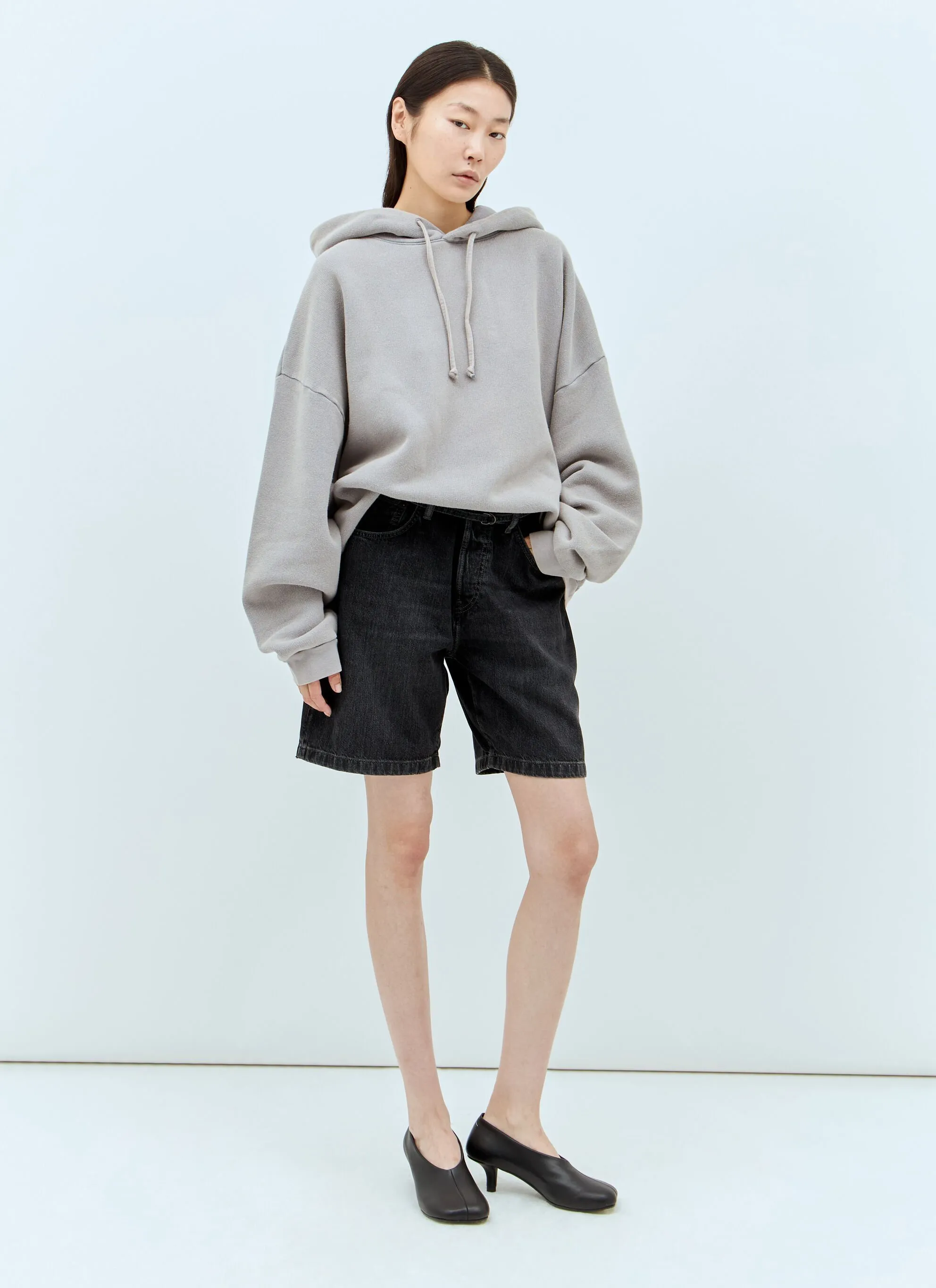 Acne Studios  |Unisex Street Style Long Sleeves Plain Cotton Oversized Logo