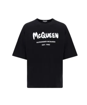 Alexander McQueen Logo Print Crewneck T-Shirt