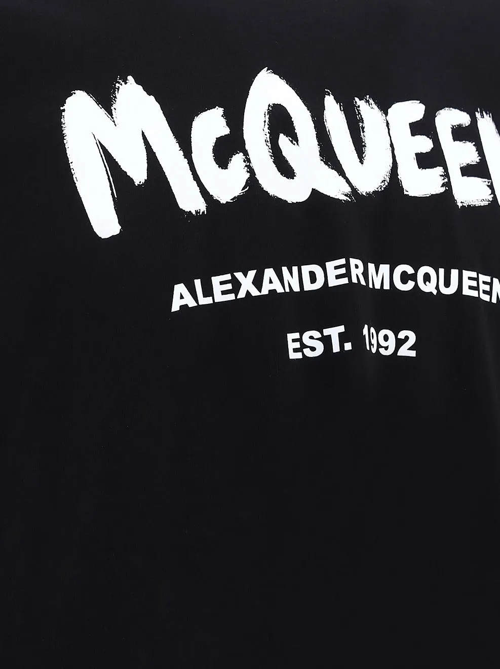 Alexander McQueen Logo Print Crewneck T-Shirt