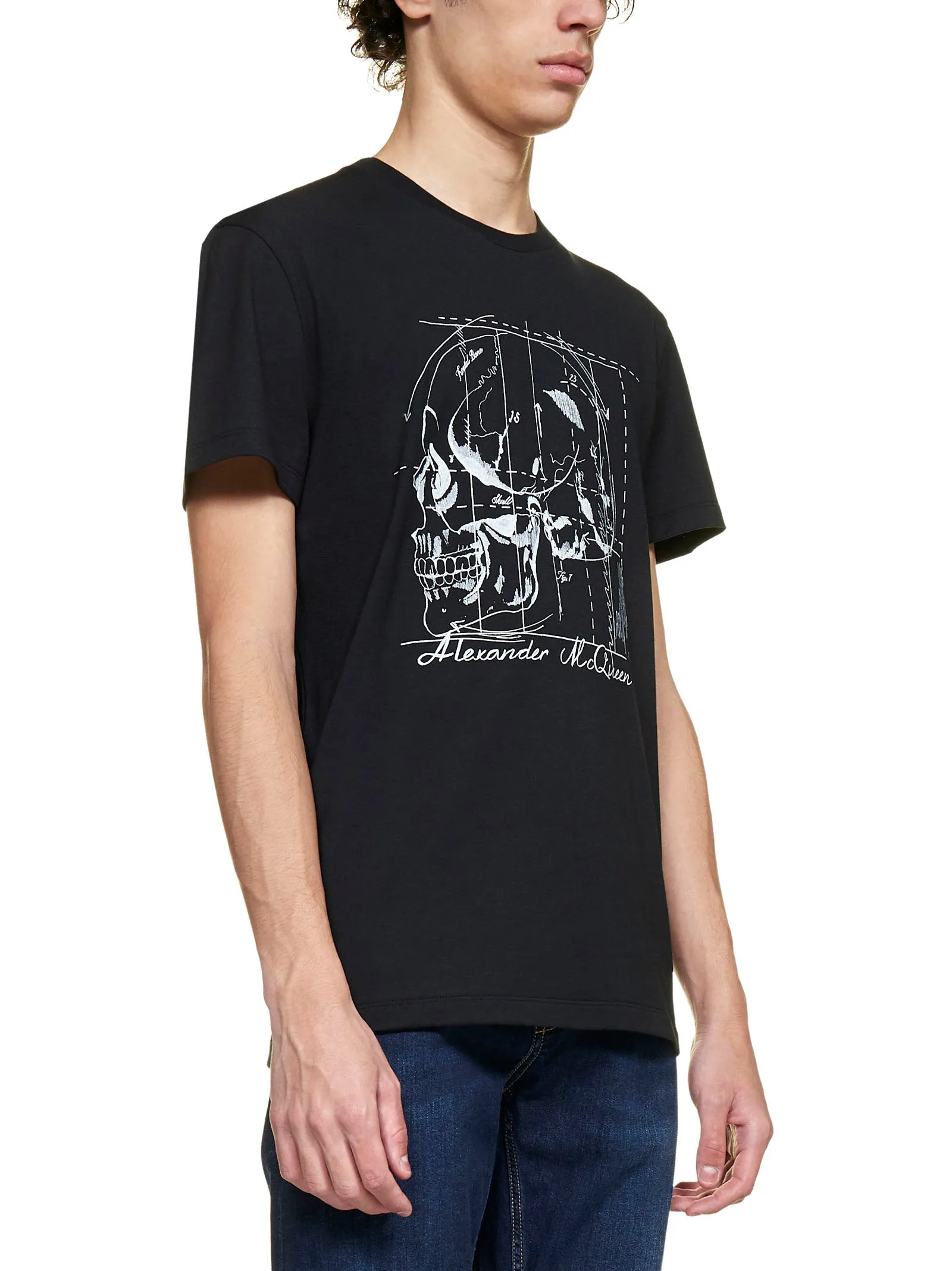 Alexander McQueen Skull Diagram T-Shirt