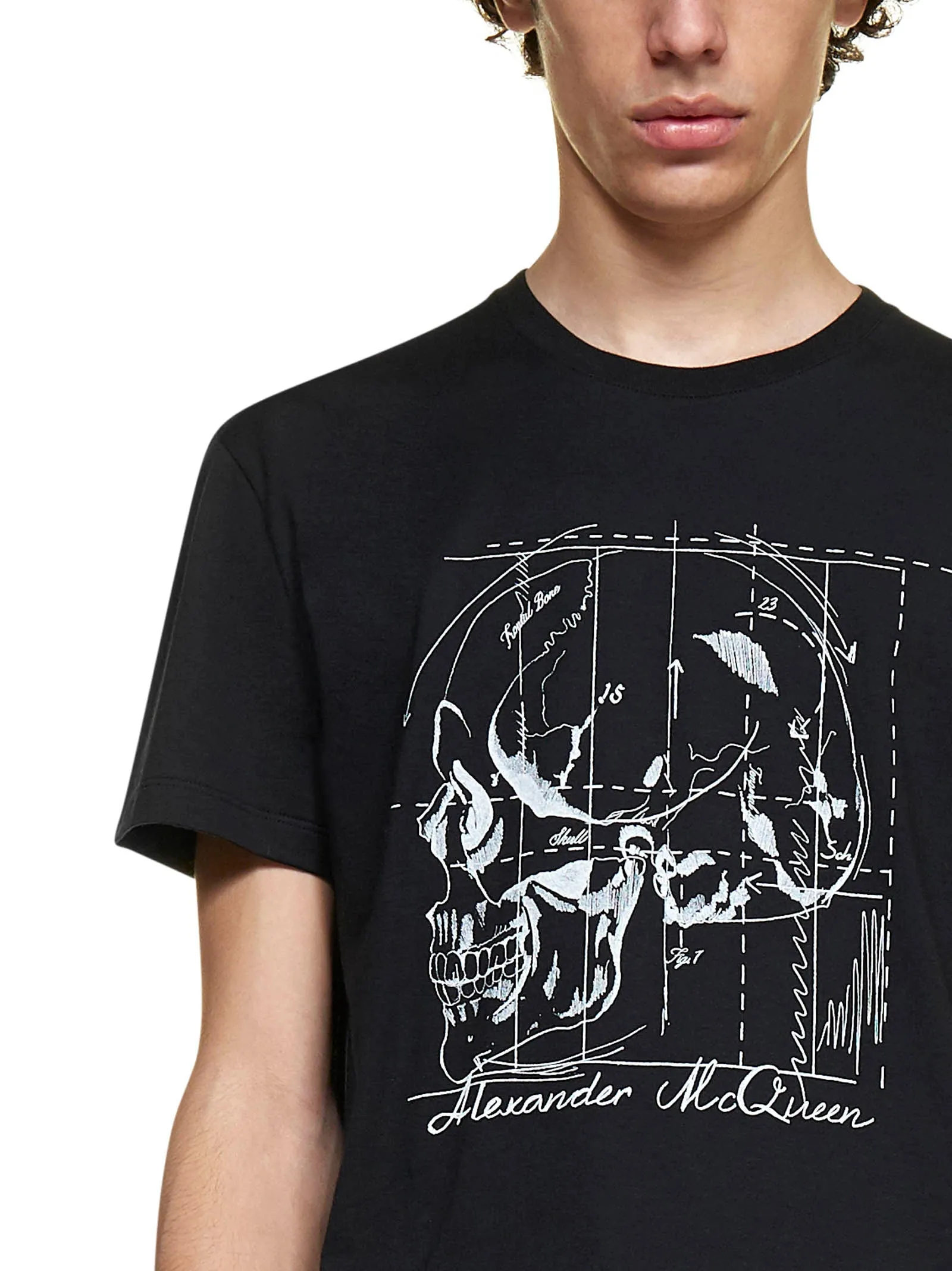 Alexander McQueen Skull Diagram T-Shirt