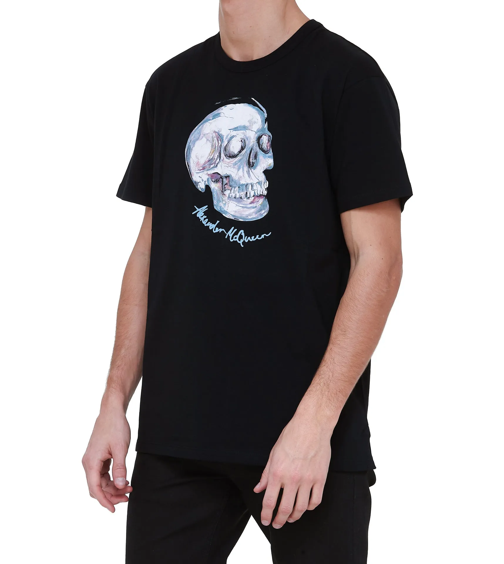 Alexander McQueen Skull Printed Crewneck T-Shirt