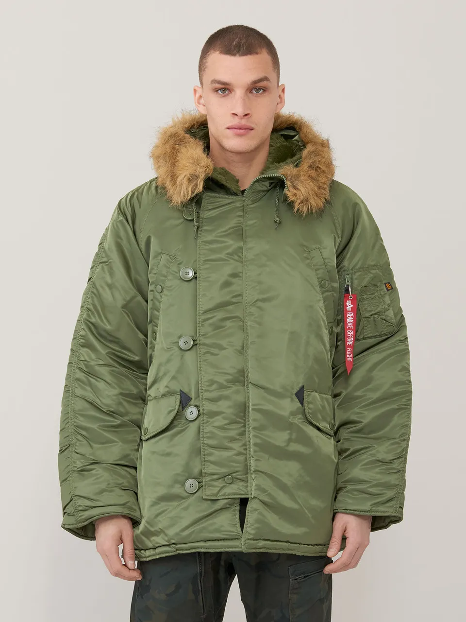 Alpha Industries N-3B Parka Long Extreme Cold Weather Sage Green