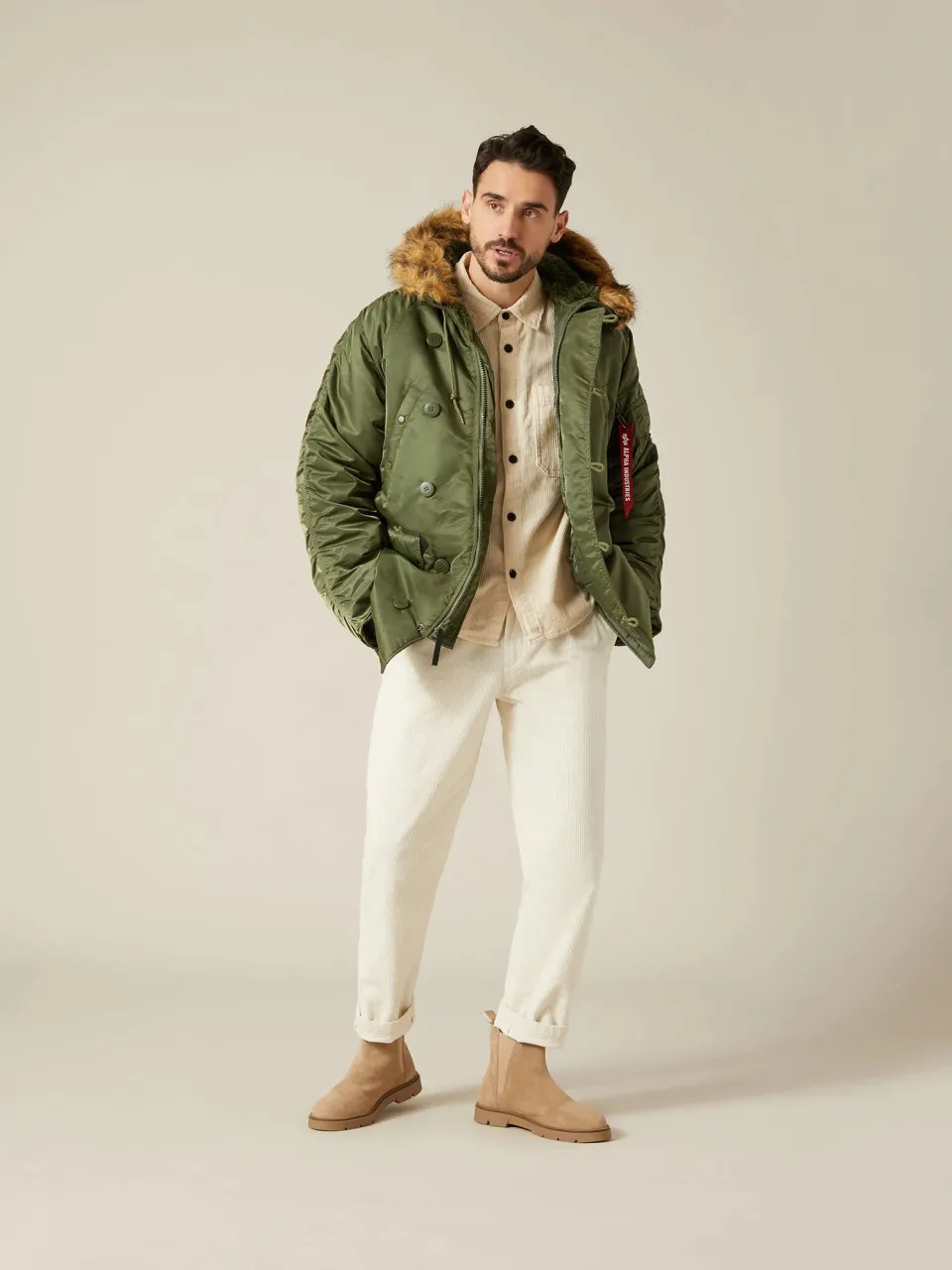 Alpha Industries N-3B Parka Long Extreme Cold Weather Sage Green