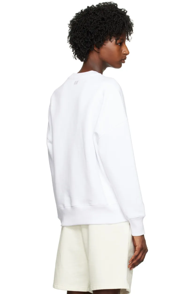 AMI PARIS  |Crew Neck Unisex Street Style Long Sleeves Plain Cotton