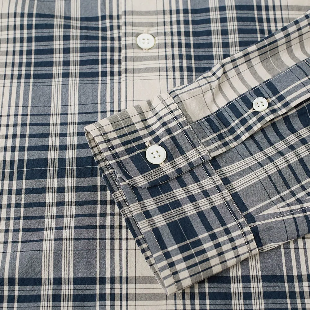 A.P.C. Button Down Checked ShirtBeige