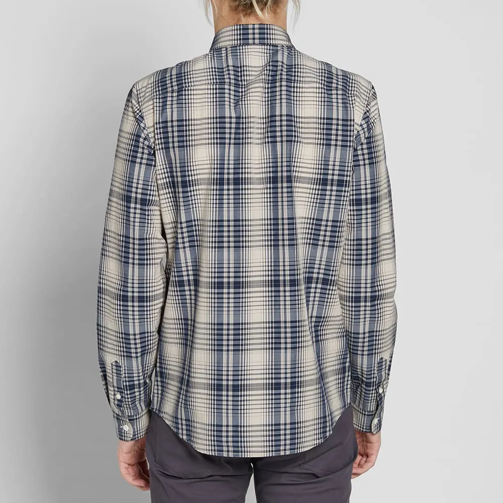 A.P.C. Button Down Checked ShirtBeige