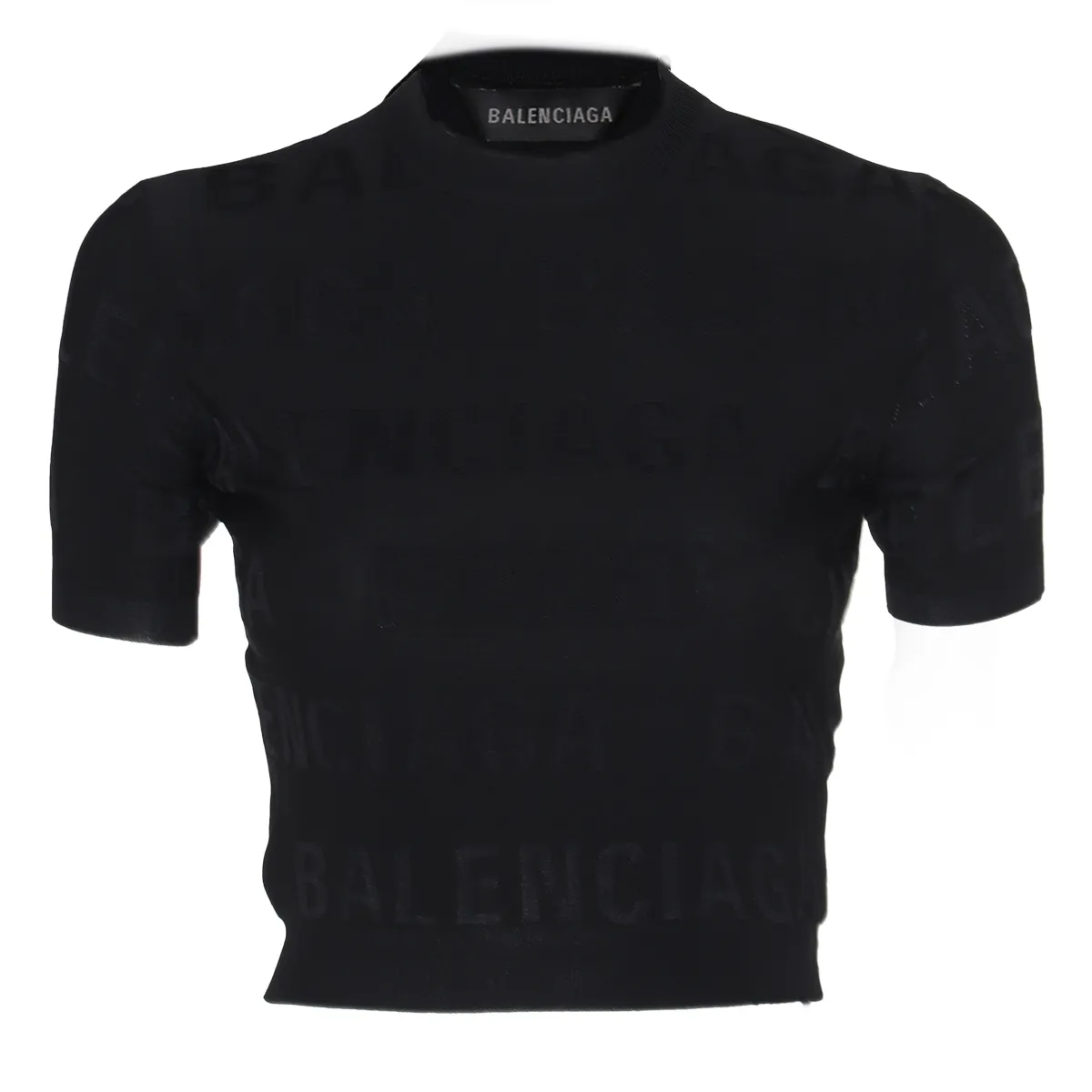 BALENCIAGA  |Crew Neck Blended Fabrics Street Style Plain Short Sleeves