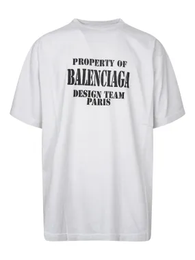 Balenciaga Logo Printed Crewneck T-Shirt