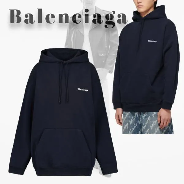 BALENCIAGA  |Unisex Street Style Collaboration Long Sleeves Plain Cotton