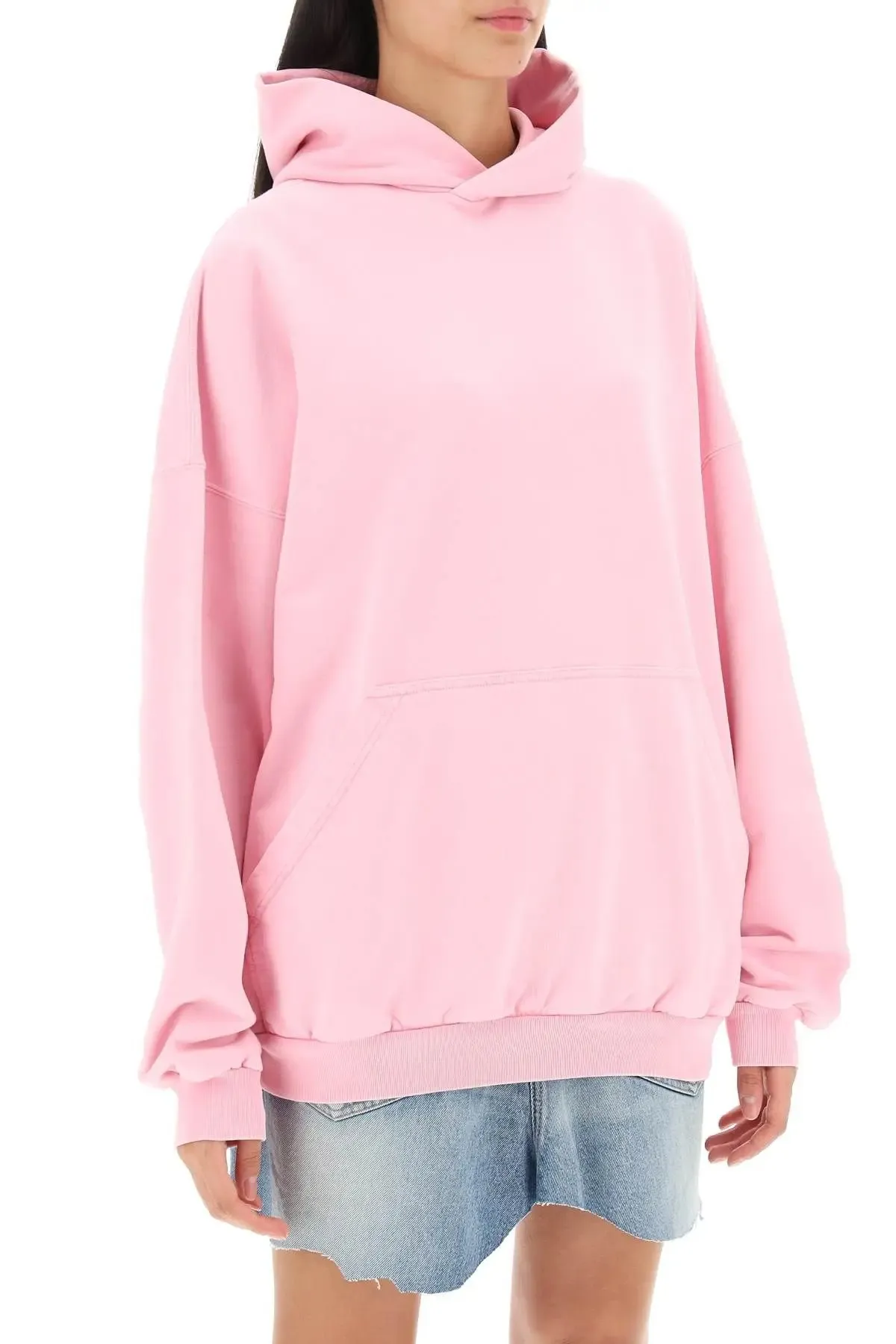 BALENCIAGA  |Unisex Street Style Long Sleeves Plain Cotton Oversized Logo