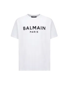 Balmain Logo Printed Crewneck T-Shirt