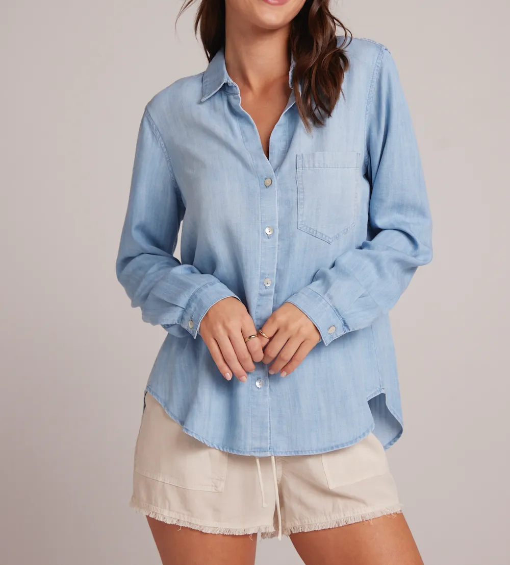 BELLA DAHL POCKET BUTTON DOWN