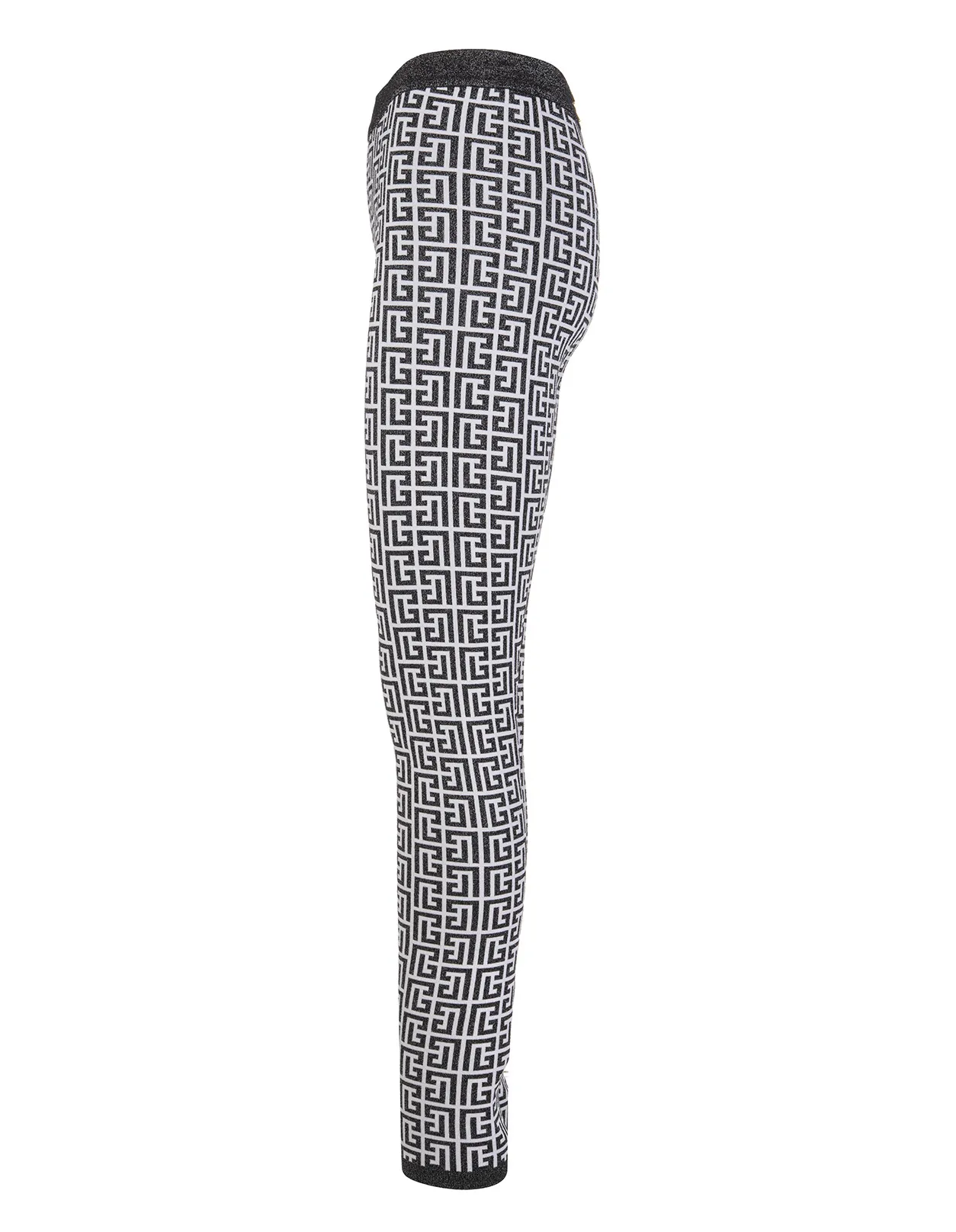 Black And White Monogram Leggings