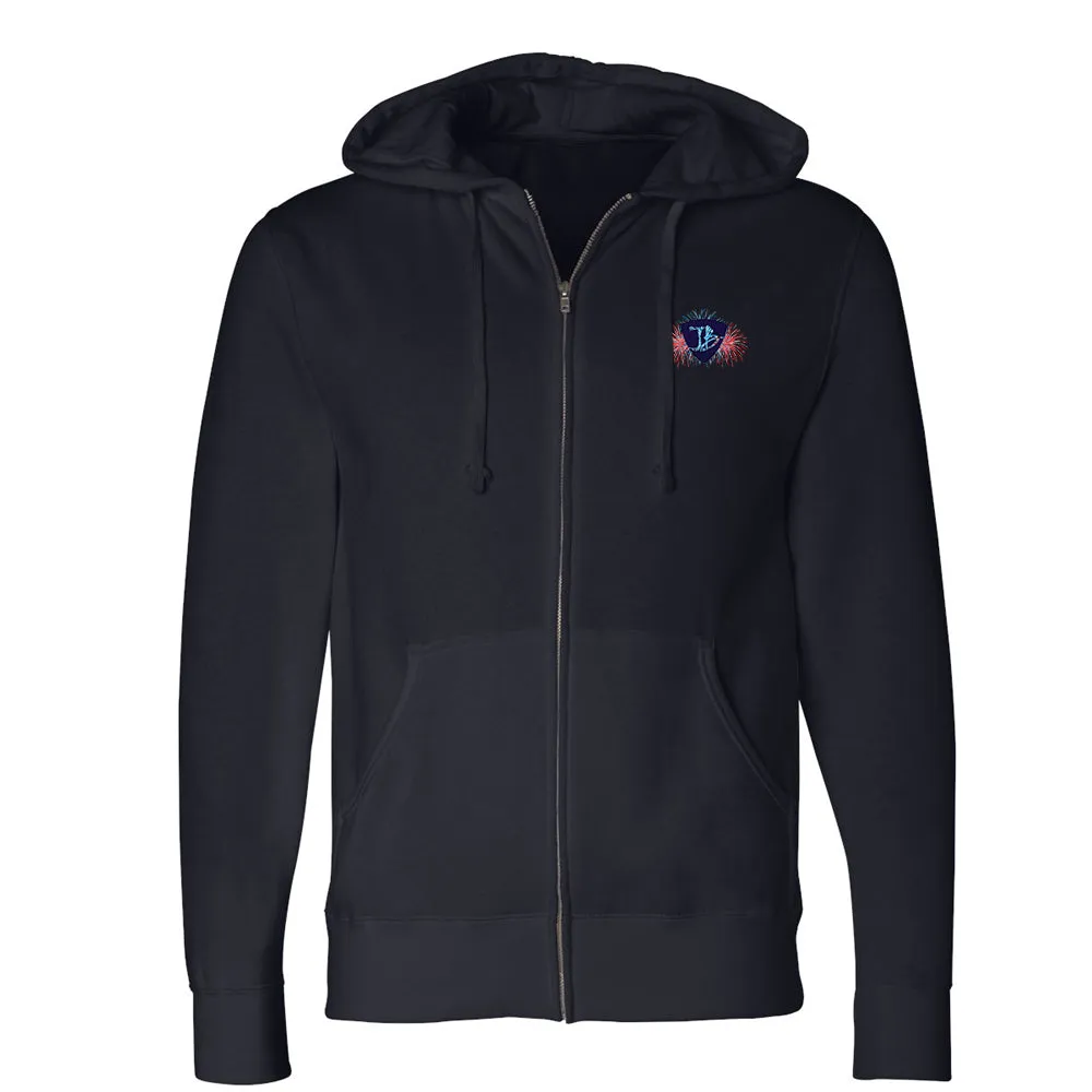 Blues Freedom Zip-Up Hoodie (Unisex)