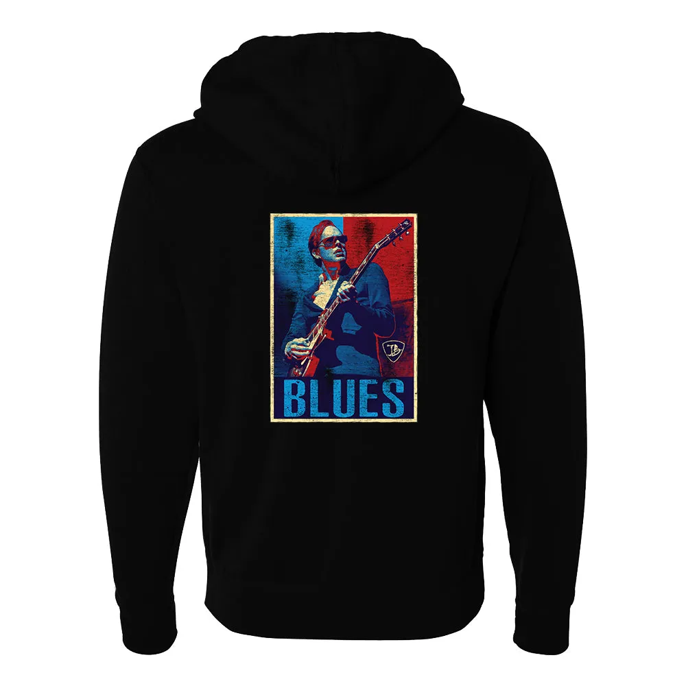 Blues Illustration Zip-Up Hoodie (Unisex)