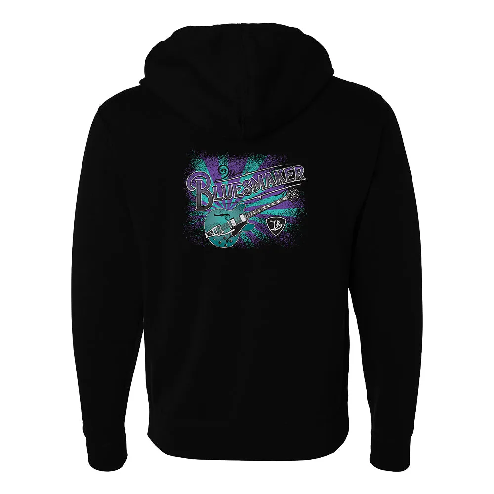 Blues Maker Purple Zip-Up Hoodie (Unisex)