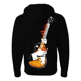 Blues on Fire Zip-Up Hoodie (Unisex)