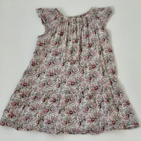 Bonpoint Gauzy Print Dress With Flutter Sleeves: 6 Years