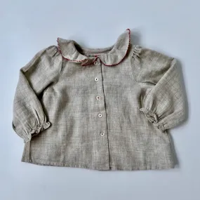 Bonpoint Oatmeal Brushed Cotton Blouse: 12 Months (Brand New)