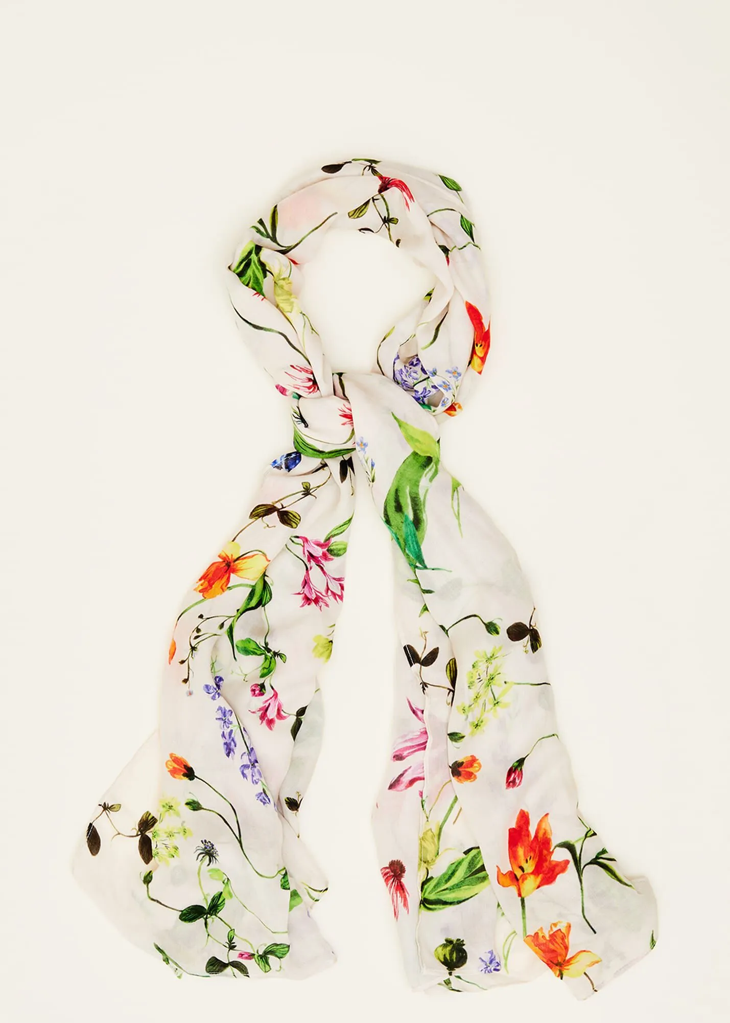 Bouquet Floral Lightweight Scarf