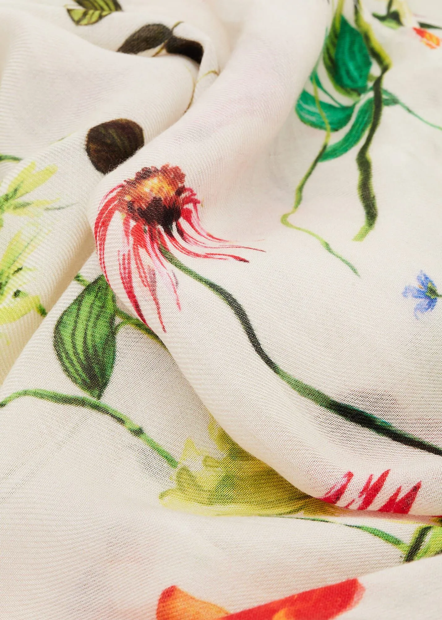 Bouquet Floral Lightweight Scarf