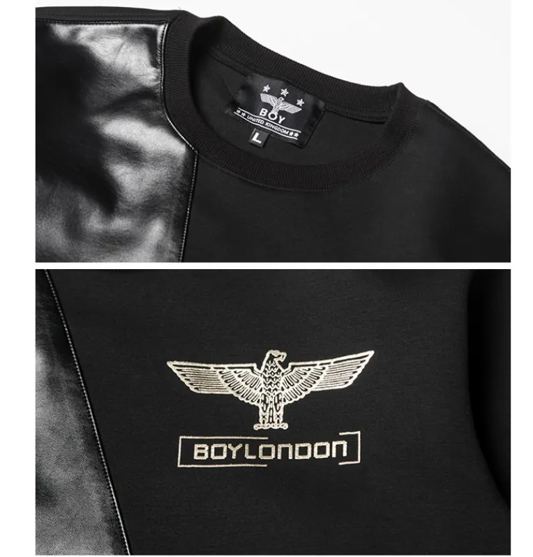 BOY LONDON  |Unisex Street Style Long Sleeves Cotton Long Fringes