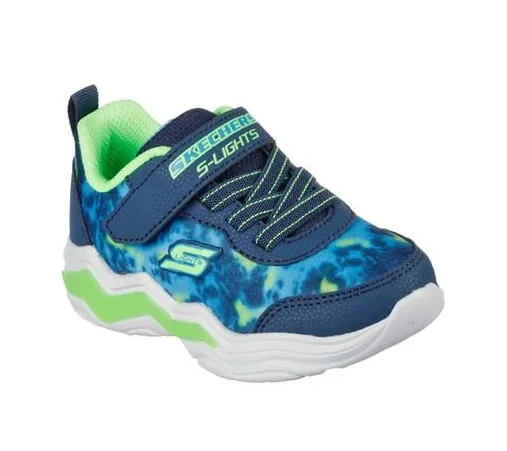 Boys Skechers Trainers Light up Strap Eruptors IV 400124N NVLM