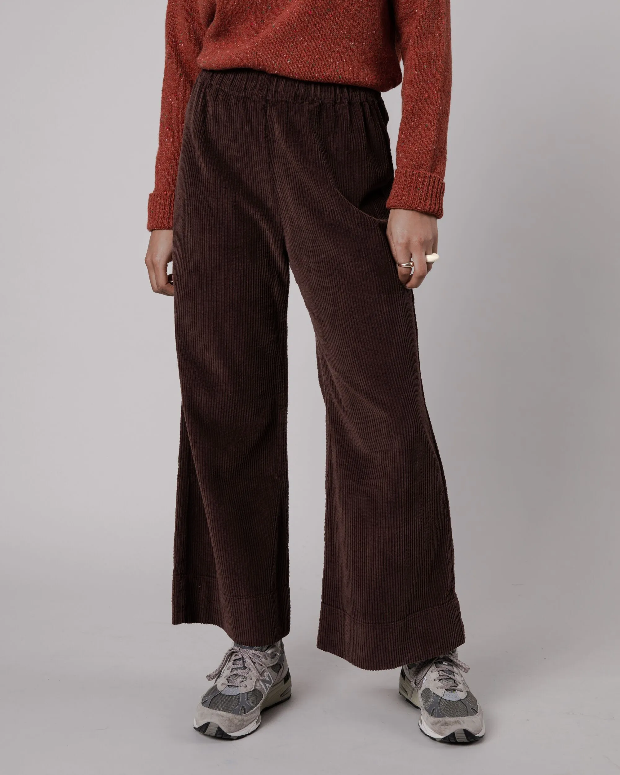 Brava Fabrics Wide Leg Corduroy Pants Brown - 100% (Organic) Cotton