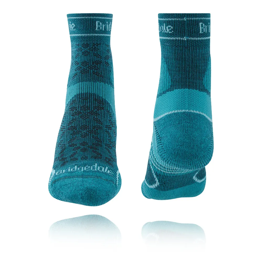 Bridgedale TRAIL RUN Lightweight T2 Merino Women's Sport 3/4 Crew Socks - AW24