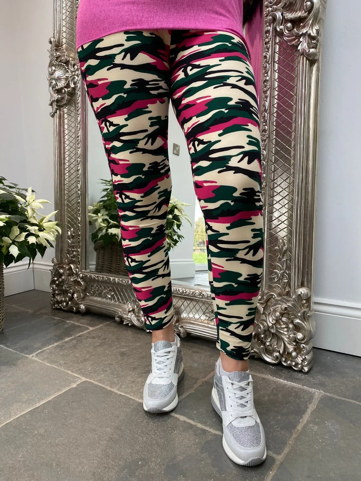 Bright Camo Print Leggings