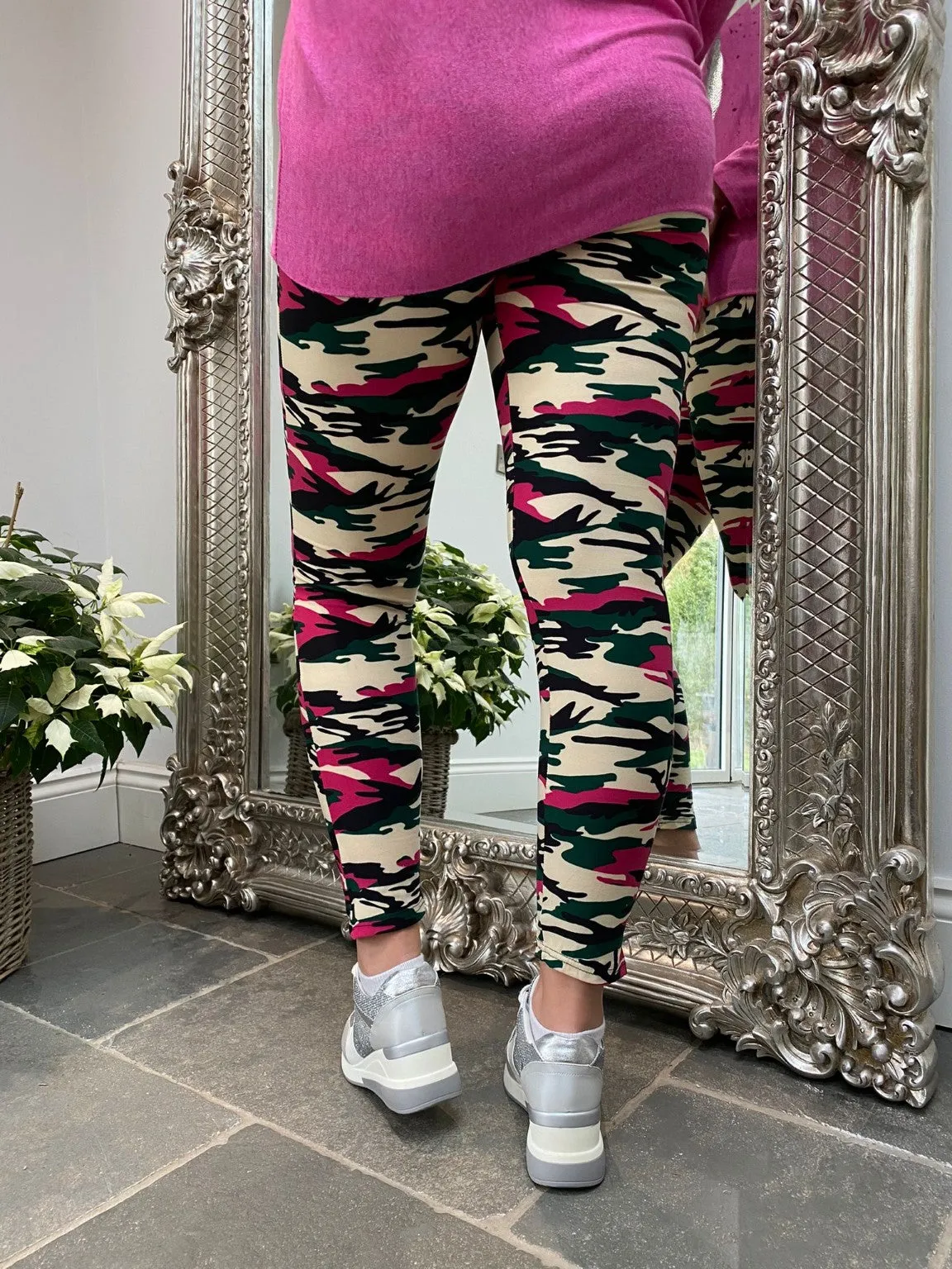 Bright Camo Print Leggings