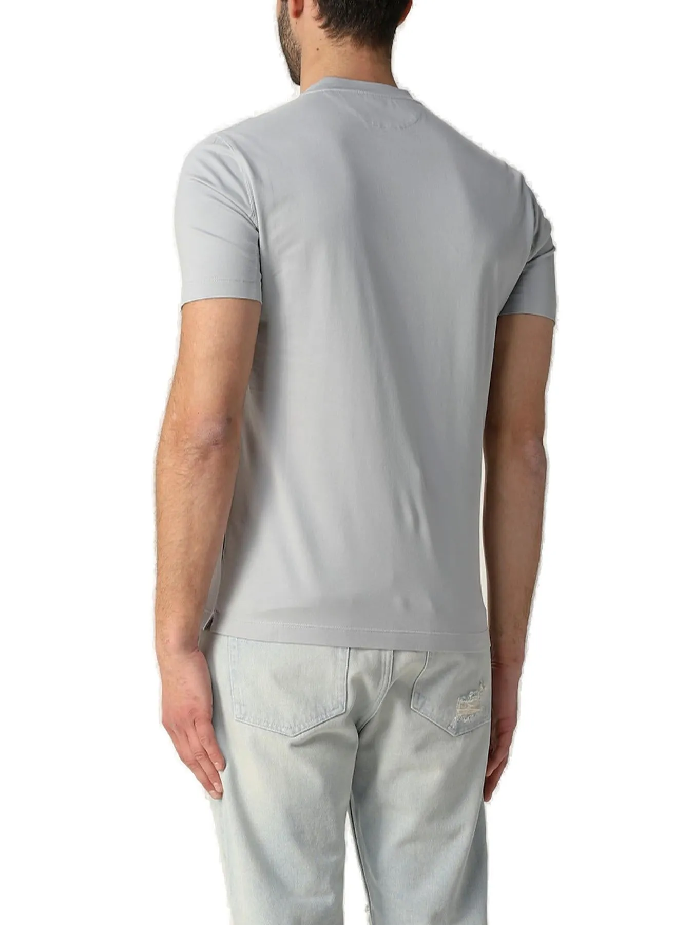 Brunello Cucinelli Logo Detailed Crewneck T-Shirt