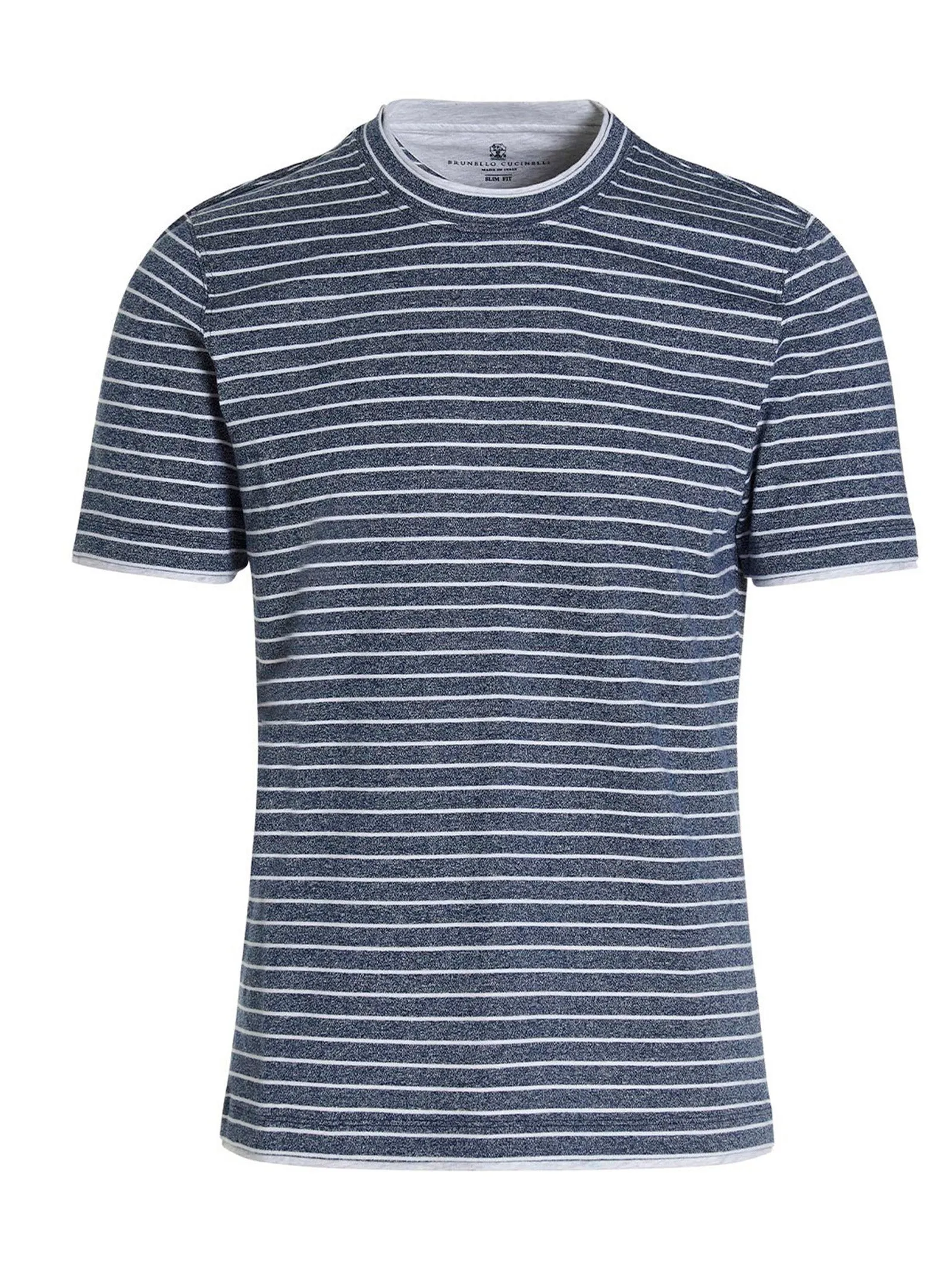 Brunello Cucinelli Striped Crewneck T-Shirt