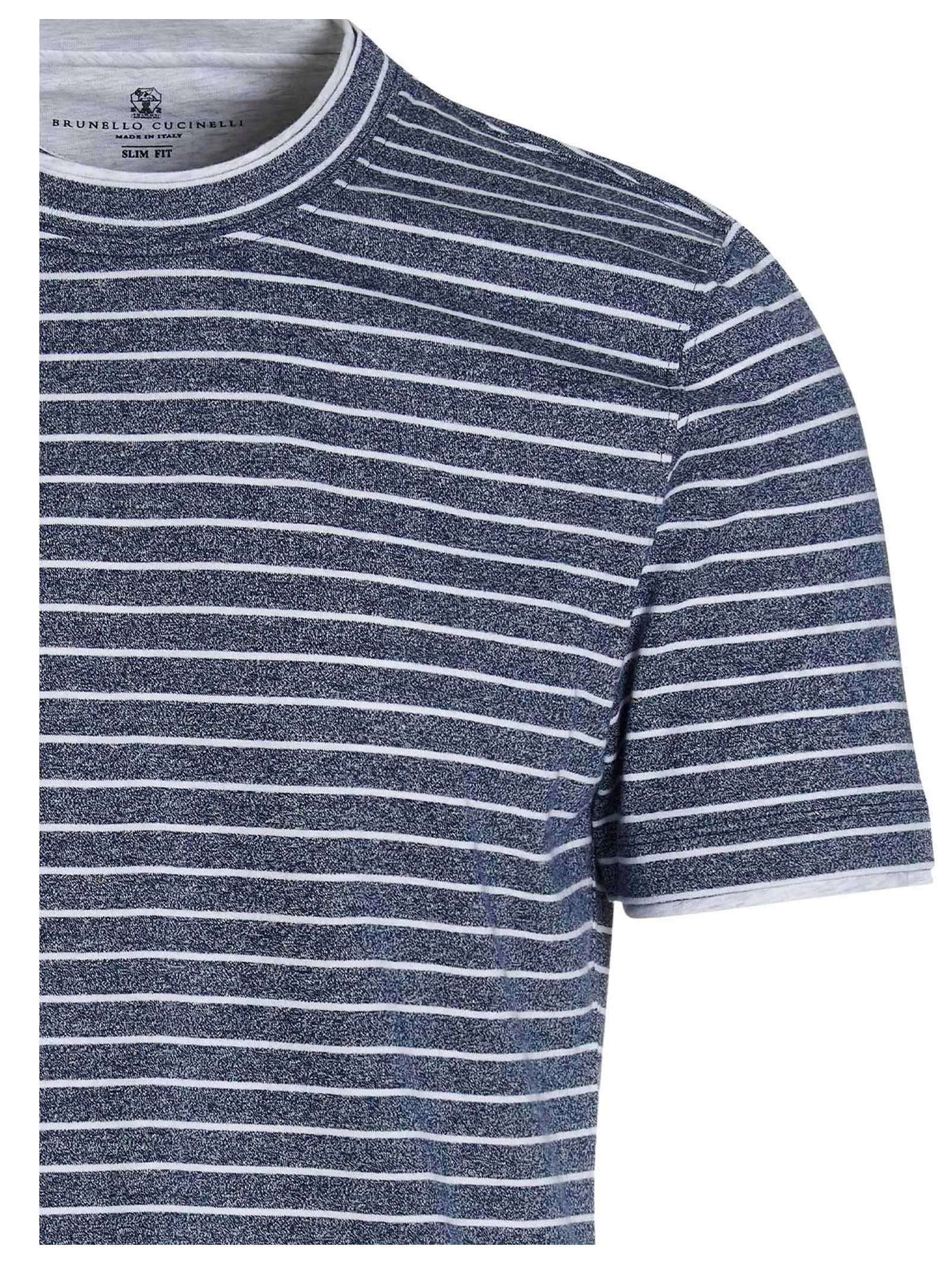 Brunello Cucinelli Striped Crewneck T-Shirt